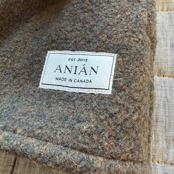 Anián Field Coat Recycled Wool Overshirt Canada - Men's Medium - Wharf Brown - Picture 3 of 3